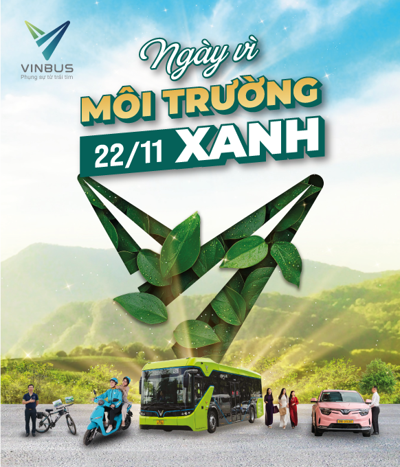 VINBUS KÊU GỌI CỘNG ĐỒNG THAM GIA NGÀY VÌ MÔI TRƯỜNG XANH 22/11